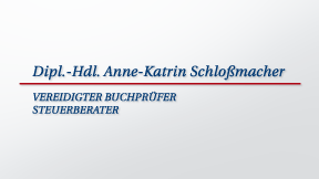 Steuerberaterin Anne Schloßmacher